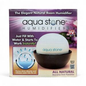 Aqua Stone Natural Humidifier | New in Box 
 - White & Black